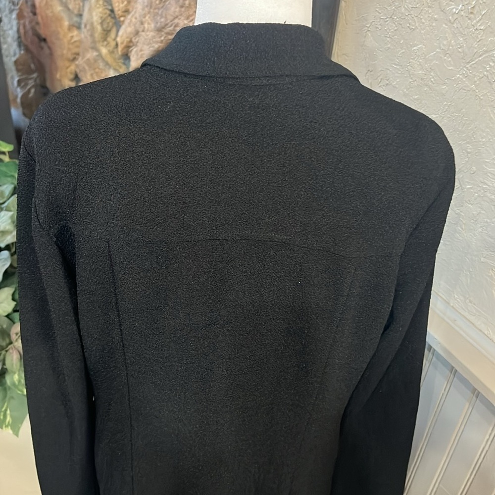 Rabbit Rabbit Rabbit Black Blazer with Shawl Collar - Picture 5 of 8